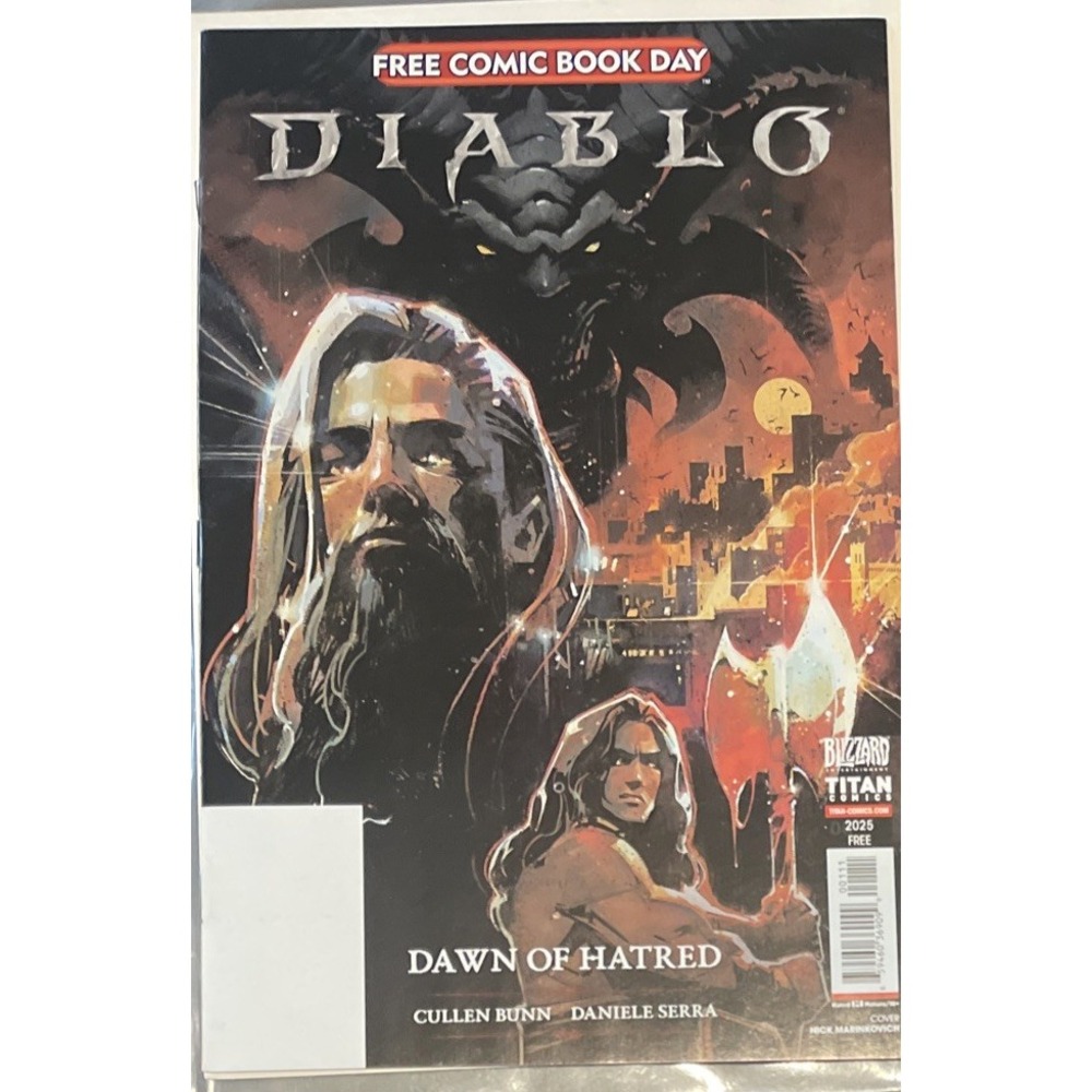 Diablo Free Comic Book Day Dawn Of Hatred Blizzard Titan Comics Cullen Bunn